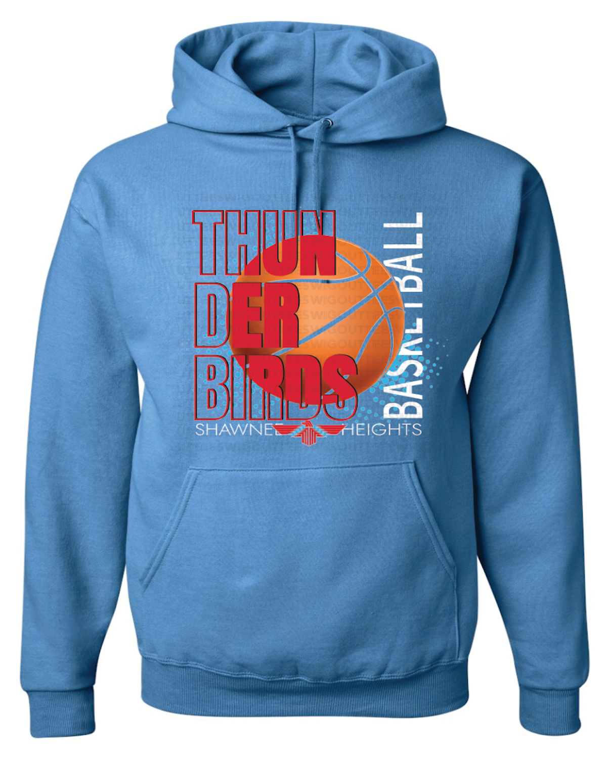 Thunderbirds Basketball Jerzees NuBlend® Hooded Sweatshirt