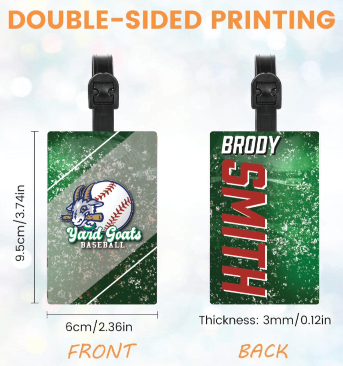 Yard Goats Personalized Bag Tag