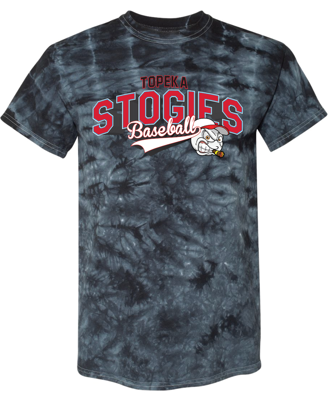 Stogies Baseball Crystal Tie Dye T-shirt