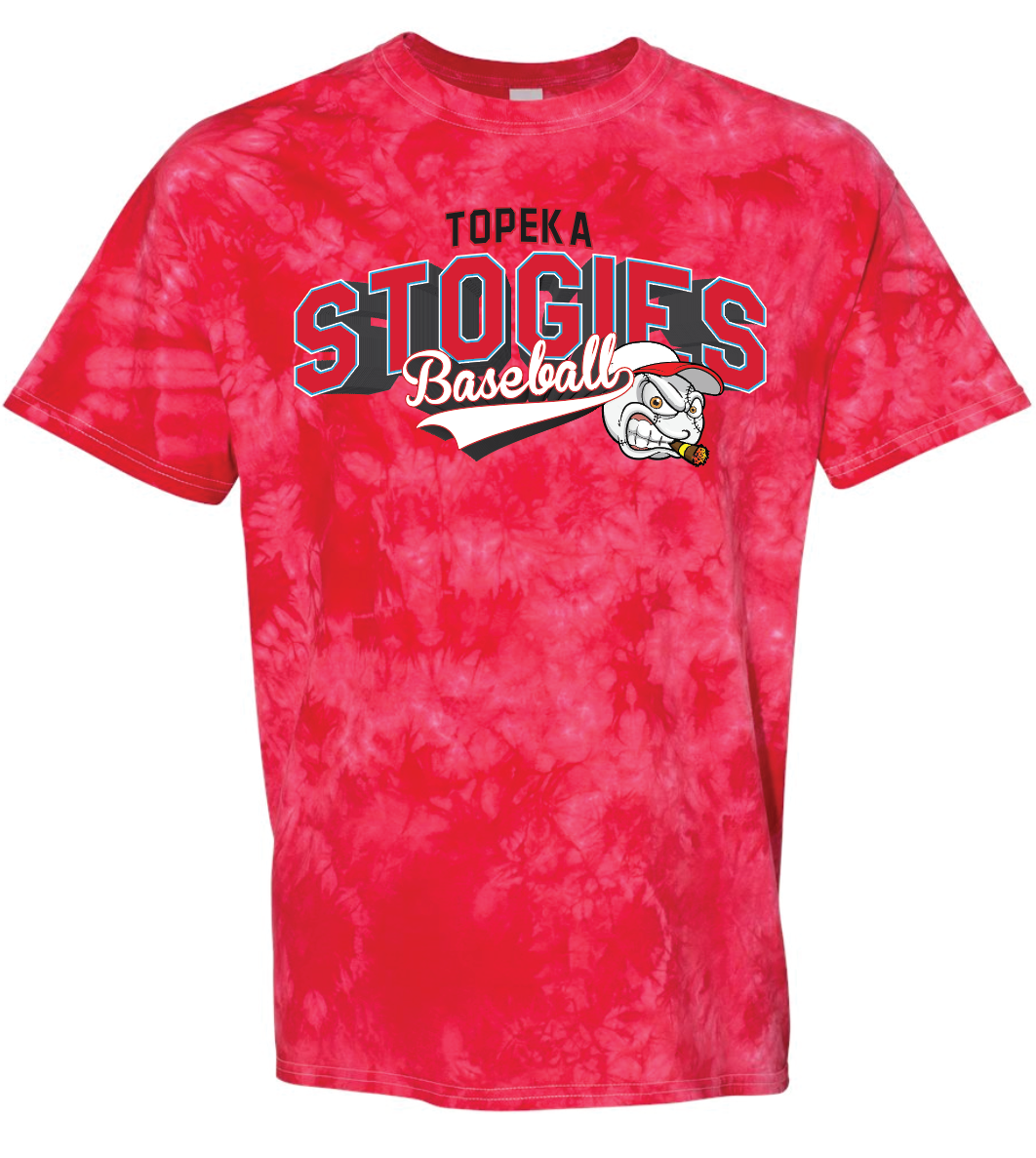 Stogies Baseball Crystal Tie Dye T-shirt
