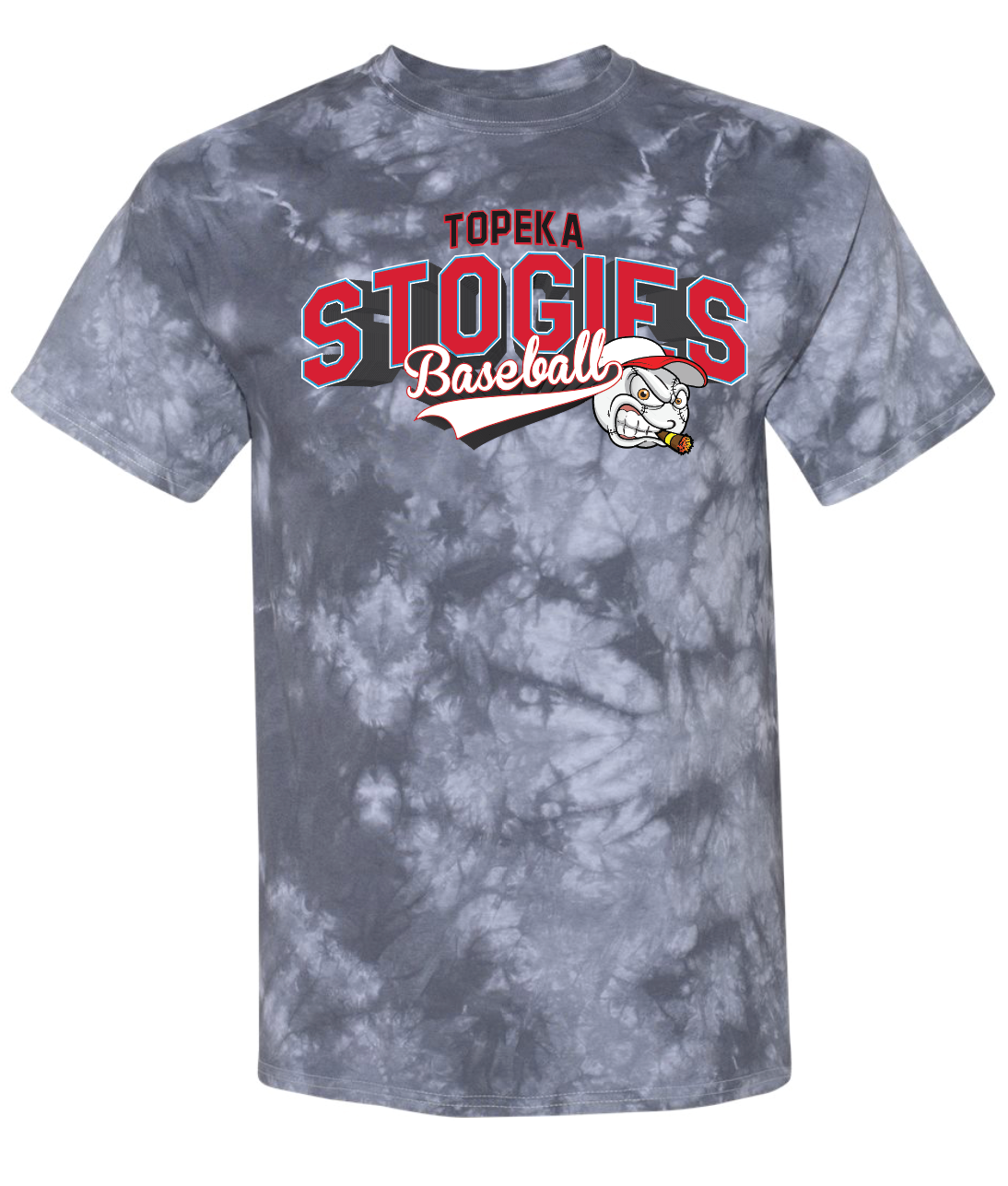 Stogies Baseball Crystal Tie Dye T-shirt