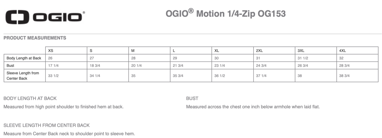 Envista OGIO® Motion 1/4-Zip