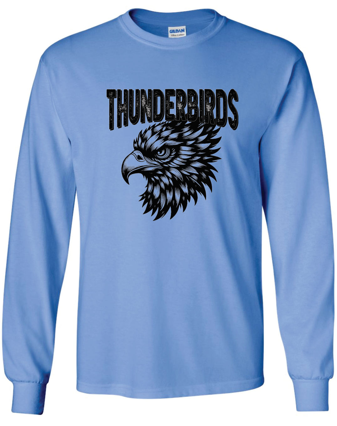 Thunderbirds Silhouette Gildan Ultra Cotton Long Sleeve T-Shirt