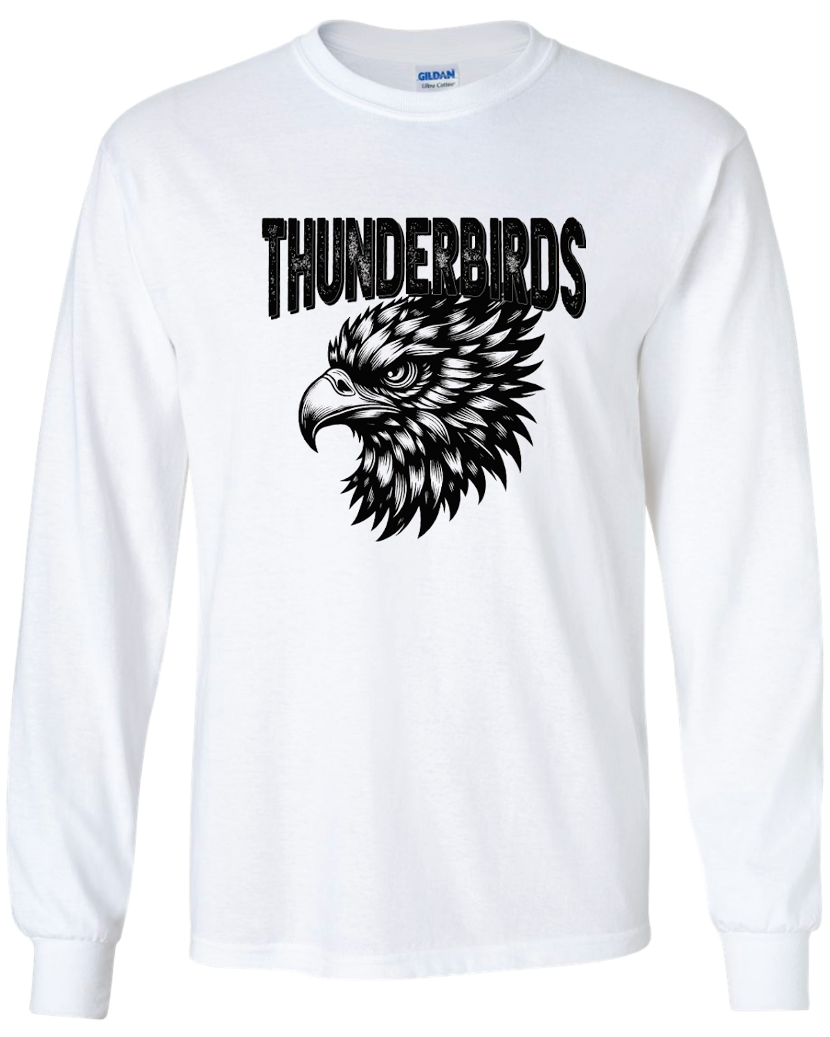 Thunderbirds Silhouette Gildan Ultra Cotton Long Sleeve T-Shirt