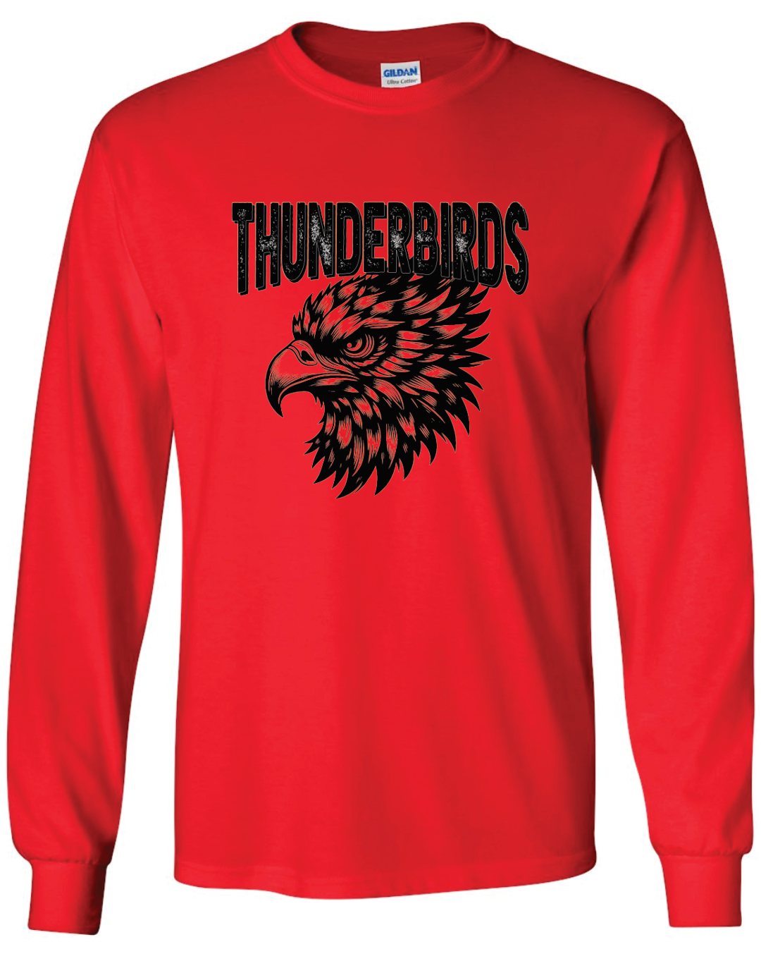 Thunderbirds Silhouette Gildan Ultra Cotton Long Sleeve T-Shirt
