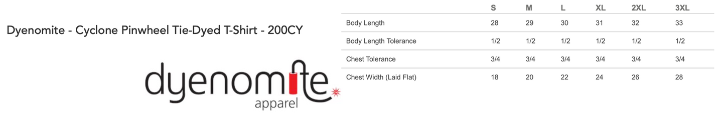 Topeka Thunder Cyclone Tie Dye T-shirt