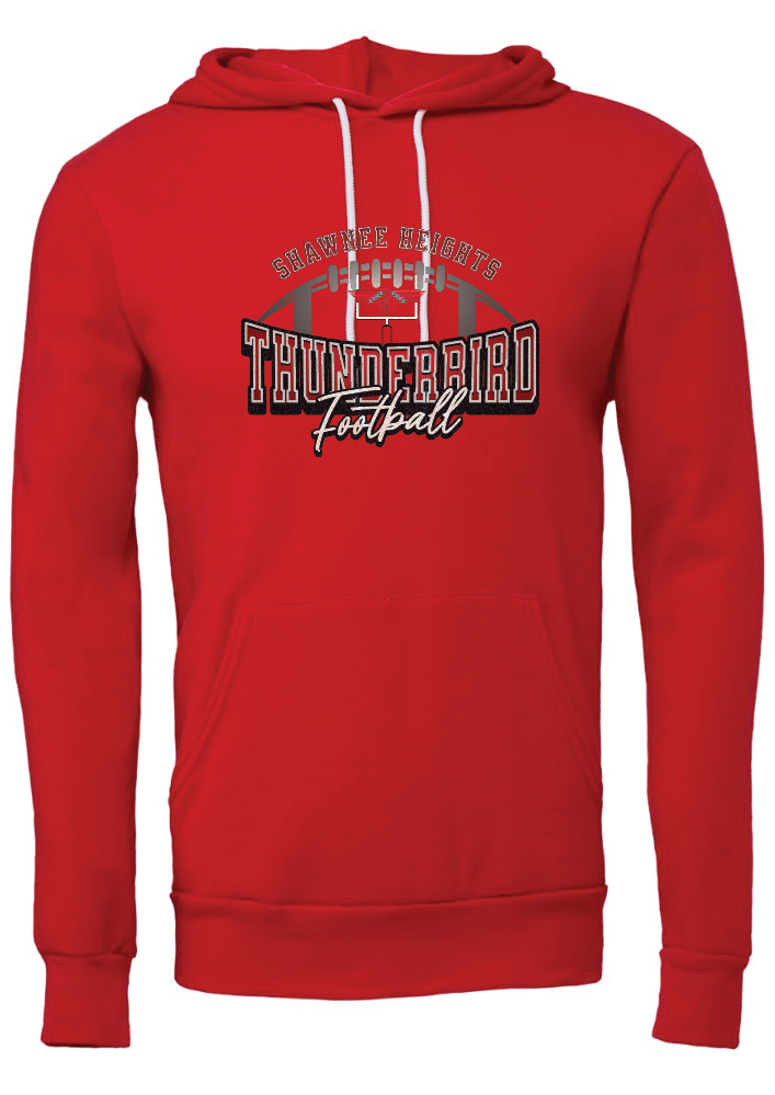 Thunderbirds Football Bella Canvas Sponge Fleece Hoodie