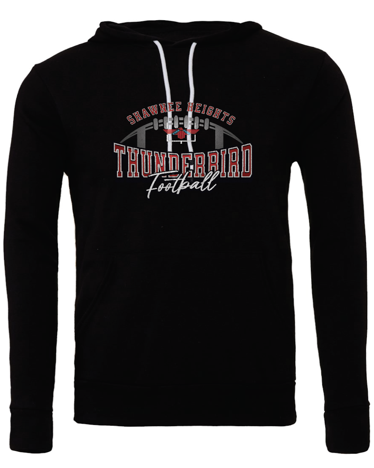 Thunderbirds Football Bella Canvas Sponge Fleece Hoodie