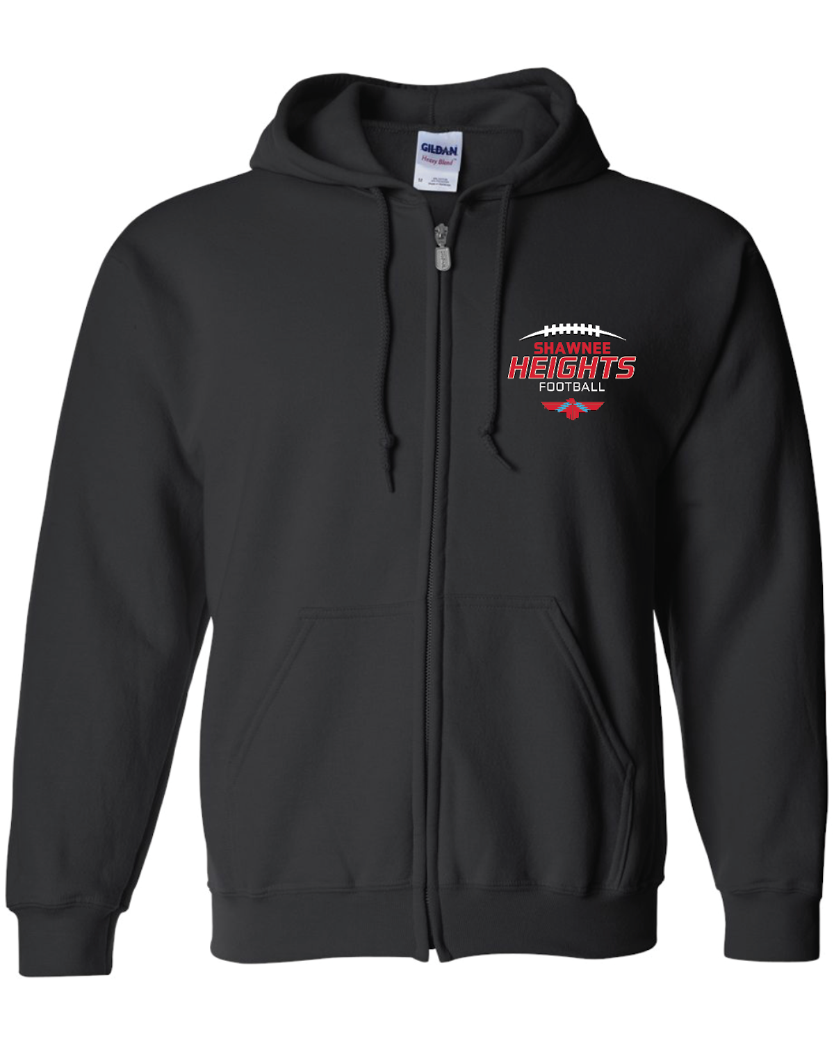 Heights Football Full Zip Hooded Sweatshirt
