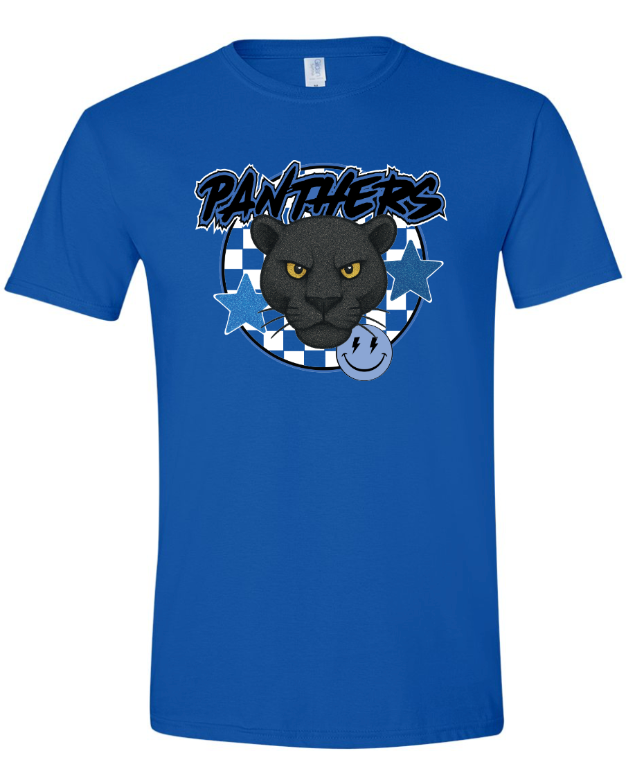 Checkered Panthers Gildan Softstyle T-Shirt