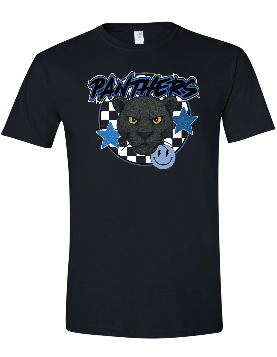 Checkered Panthers Gildan Softstyle T-Shirt