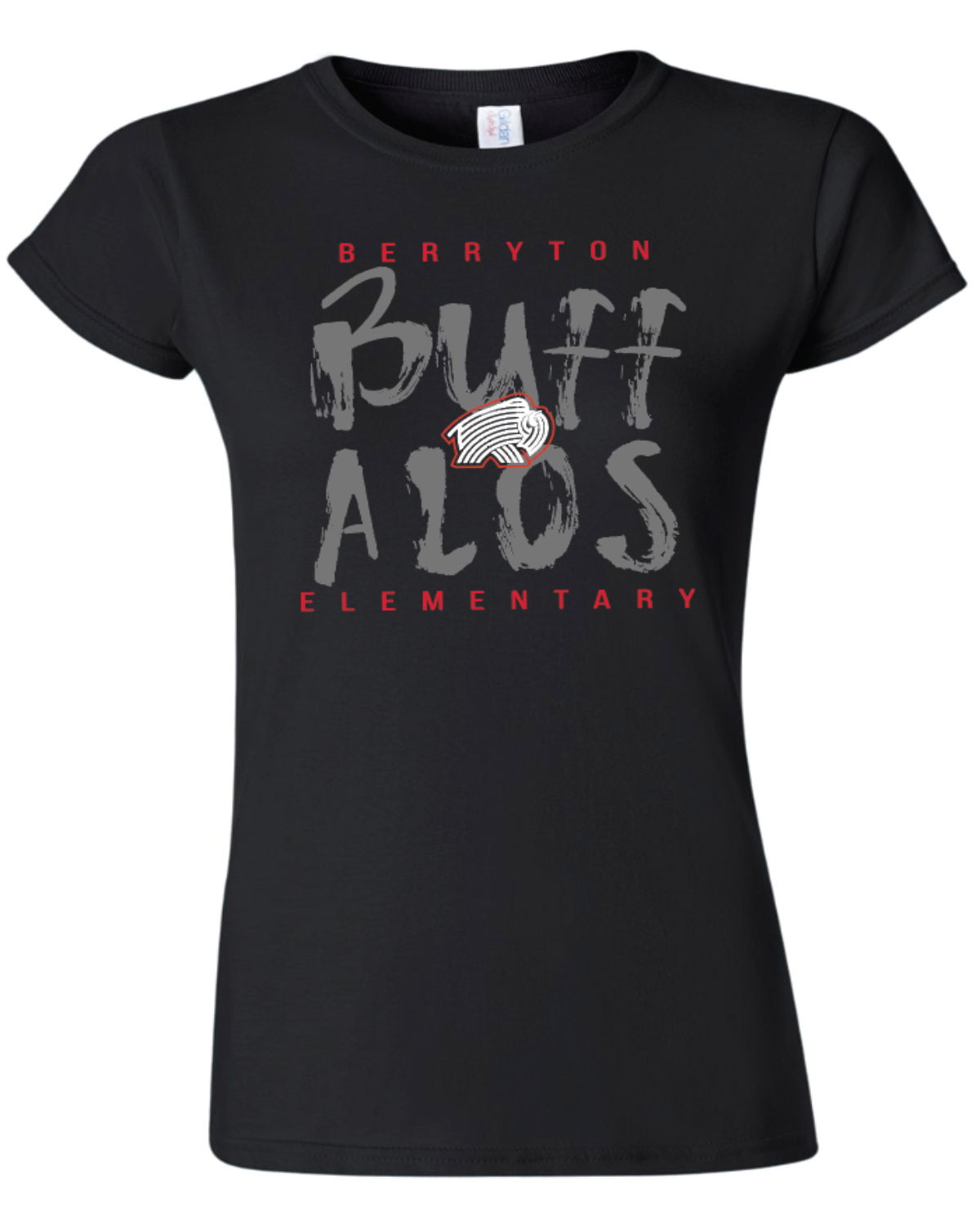 Berryton Elementary Buffalos Womens Gildan Softstyle T-Shirt