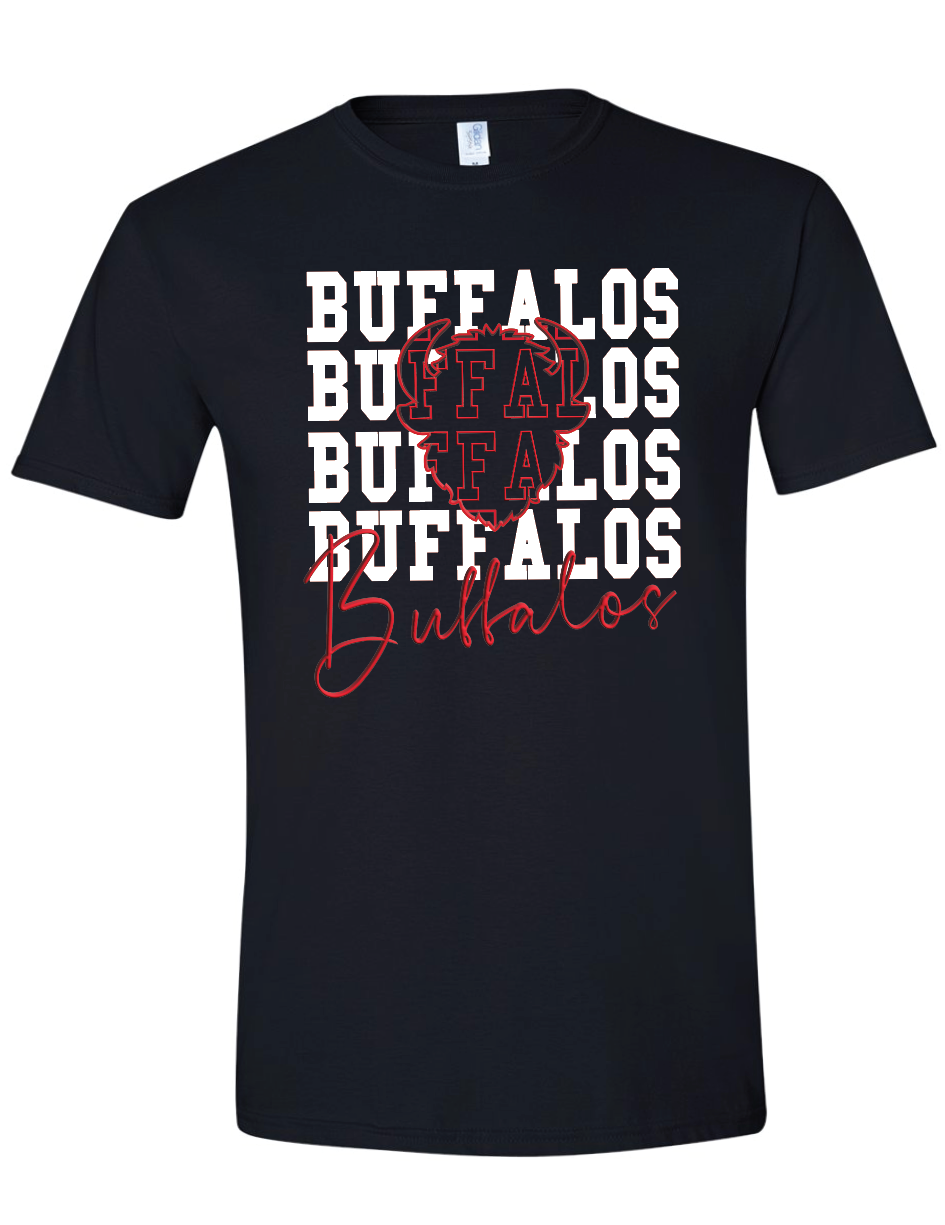 Buffalos on Repeat Gildan Softstyle T-Shirt