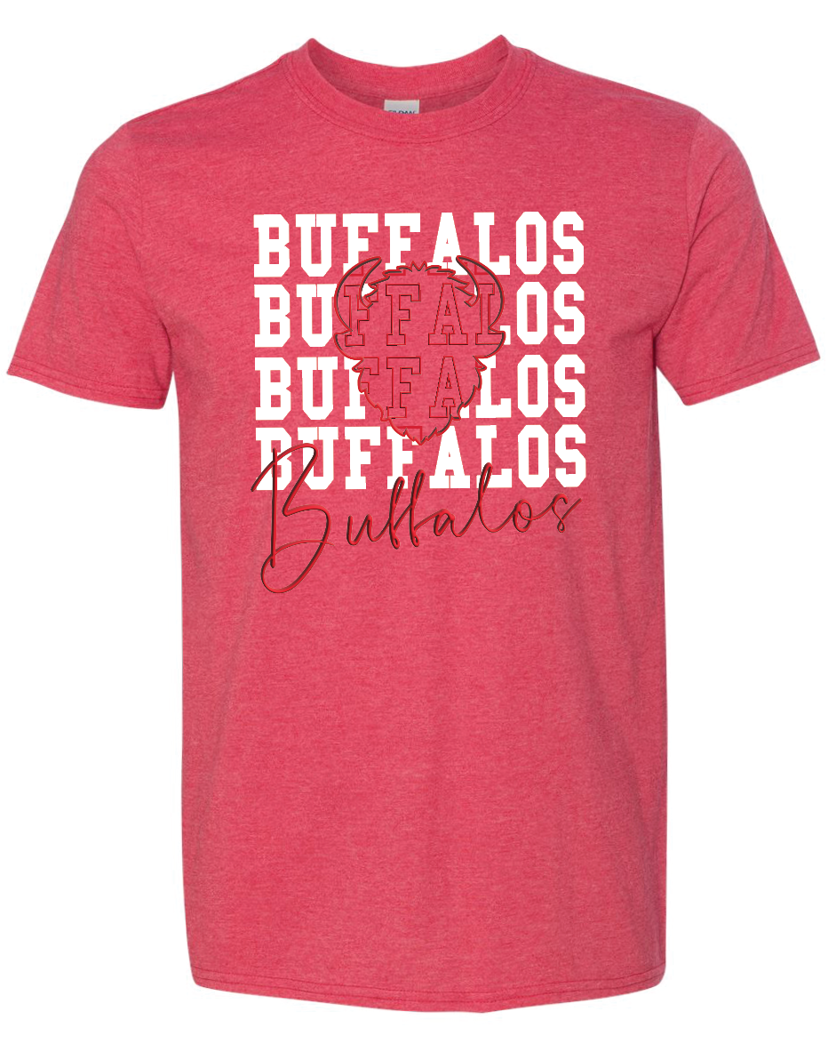 Buffalos on Repeat Gildan Softstyle T-Shirt