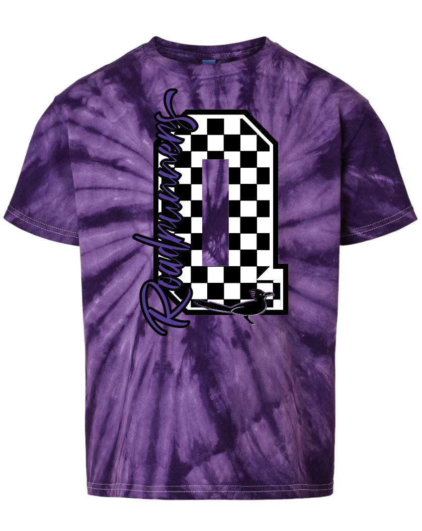 Checkered Q Tie Dye T-shirt