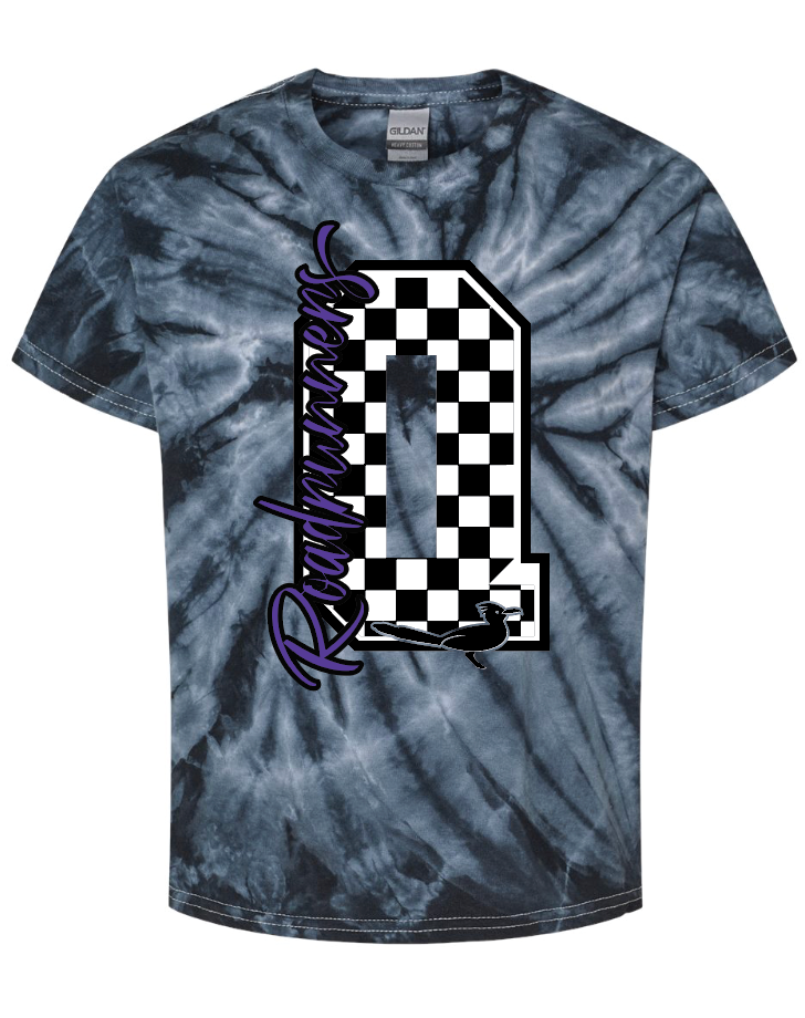 Checkered Q Tie Dye T-shirt
