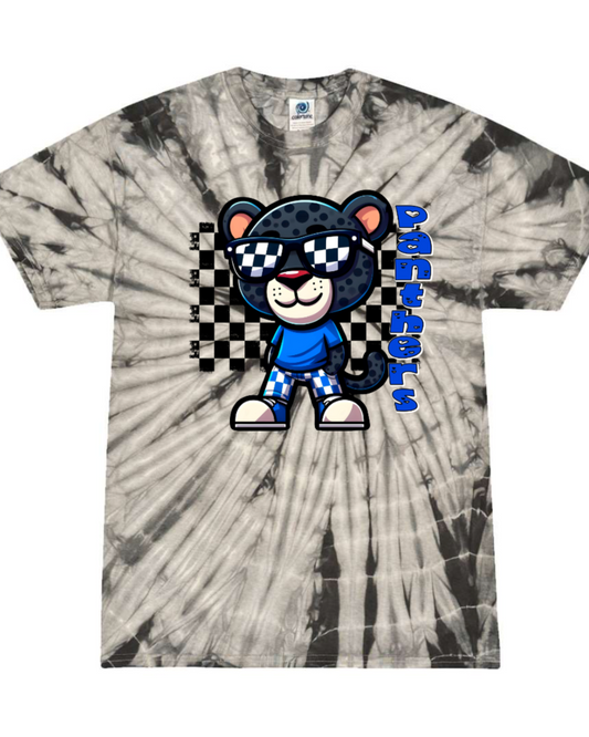 Panthers Mascot Tie Dye T-shirt