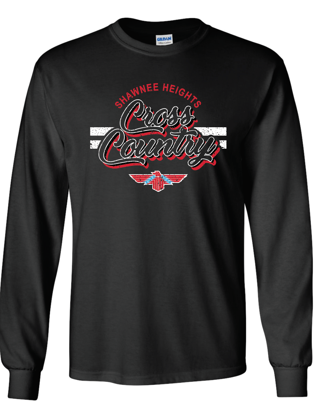 Shawnee Heights Cross Country Jerzees Long Sleeve T-Shirt