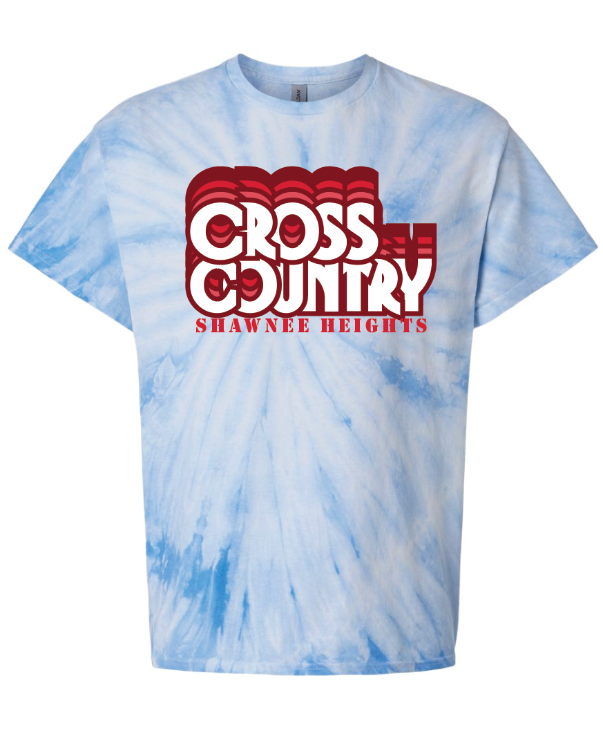 Thunderbirds Track and Field in Red T-Shirt Tie Dye T-shirt