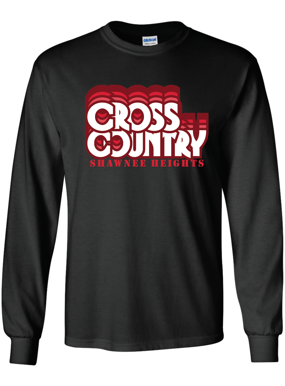 Thunderbirds Track and Field Red Jerzees Long Sleeve T-Shirt