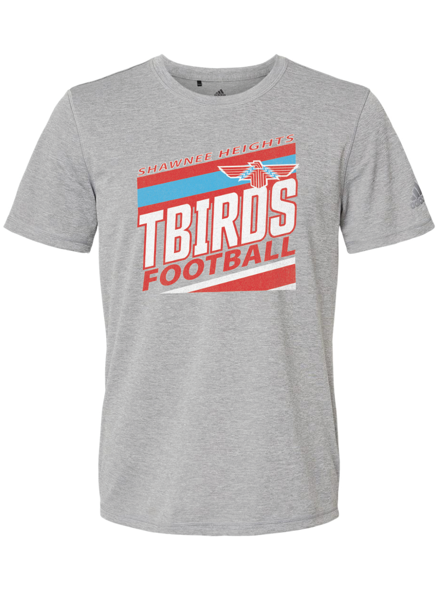 Tbirds Football Stripes Adidas Sports T-shirt