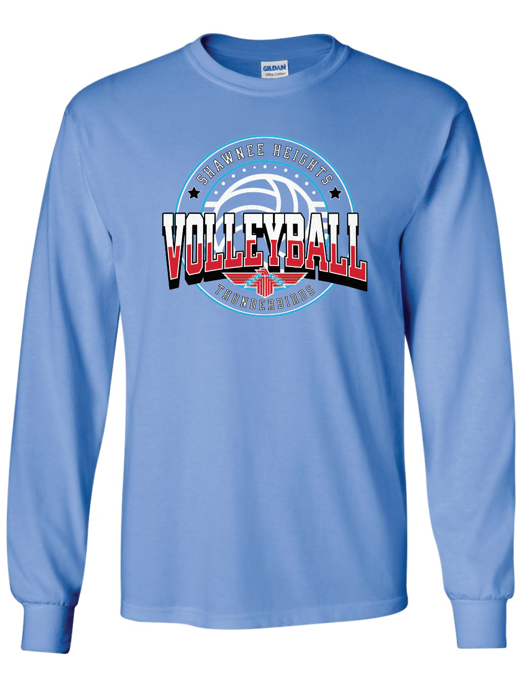 Shawnee Heights Volleyball Gildan Ultra Cotton Long Sleeve T-Shirt