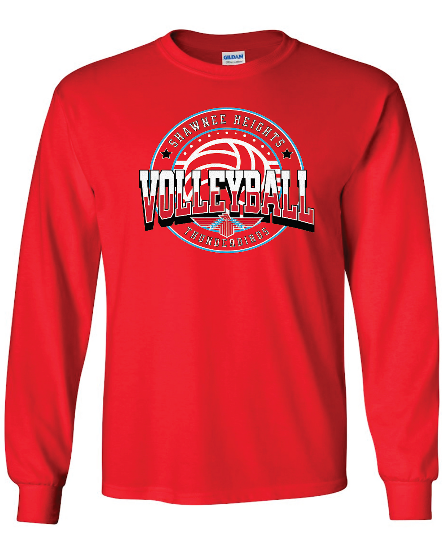 Shawnee Heights Volleyball Gildan Ultra Cotton Long Sleeve T-Shirt