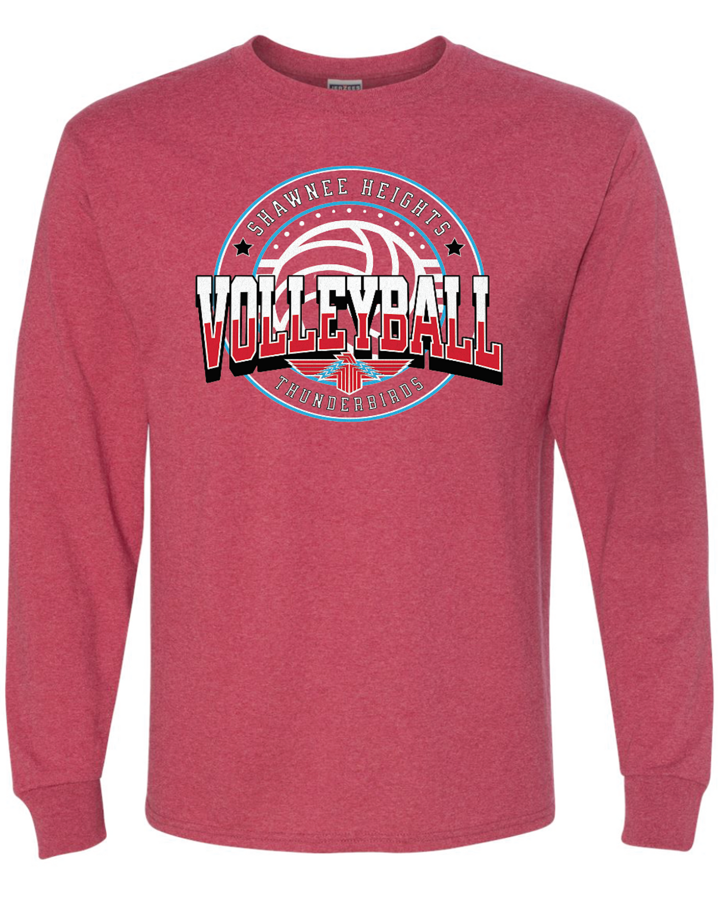 Shawnee Heights Volleyball Gildan Ultra Cotton Long Sleeve T-Shirt