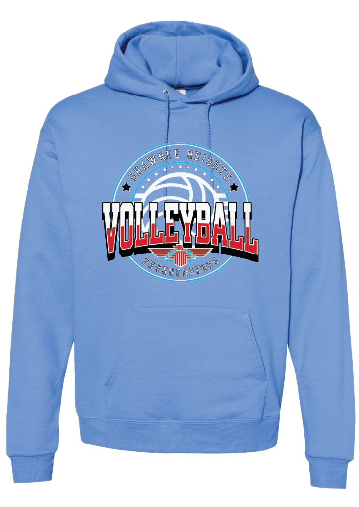 Shawnee Heights Volleyball Jerzees NuBlend® Hooded Sweatshirt