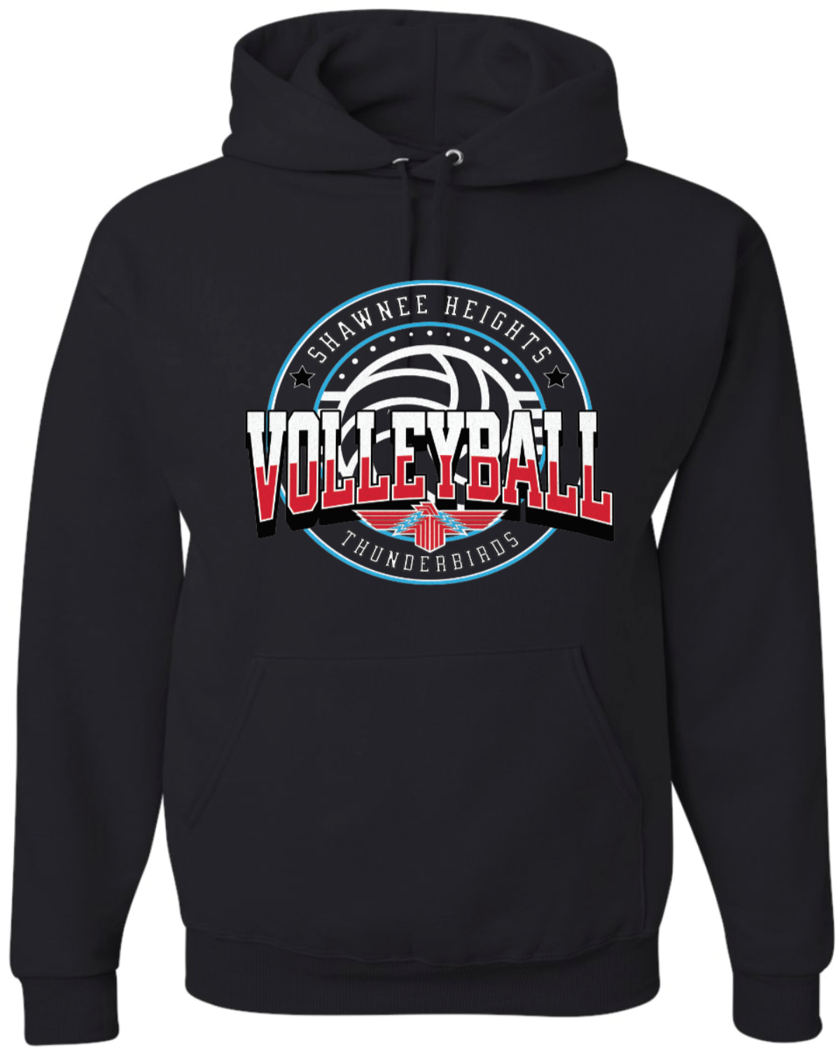 Shawnee Heights Volleyball Jerzees NuBlend® Hooded Sweatshirt