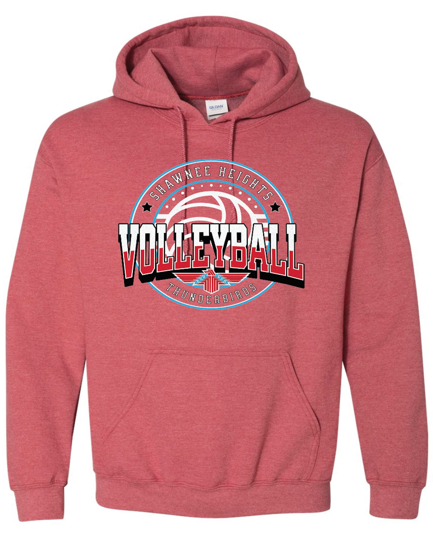 Shawnee Heights Volleyball Jerzees NuBlend® Hooded Sweatshirt