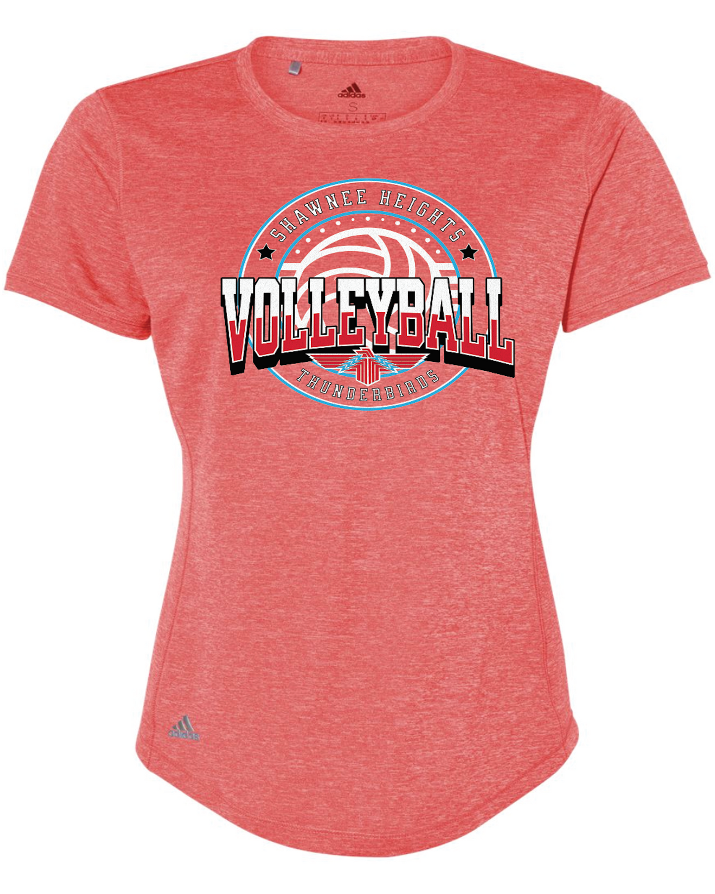 Shawnee Heights Volleyball Adidas Womens Sports T-shirt