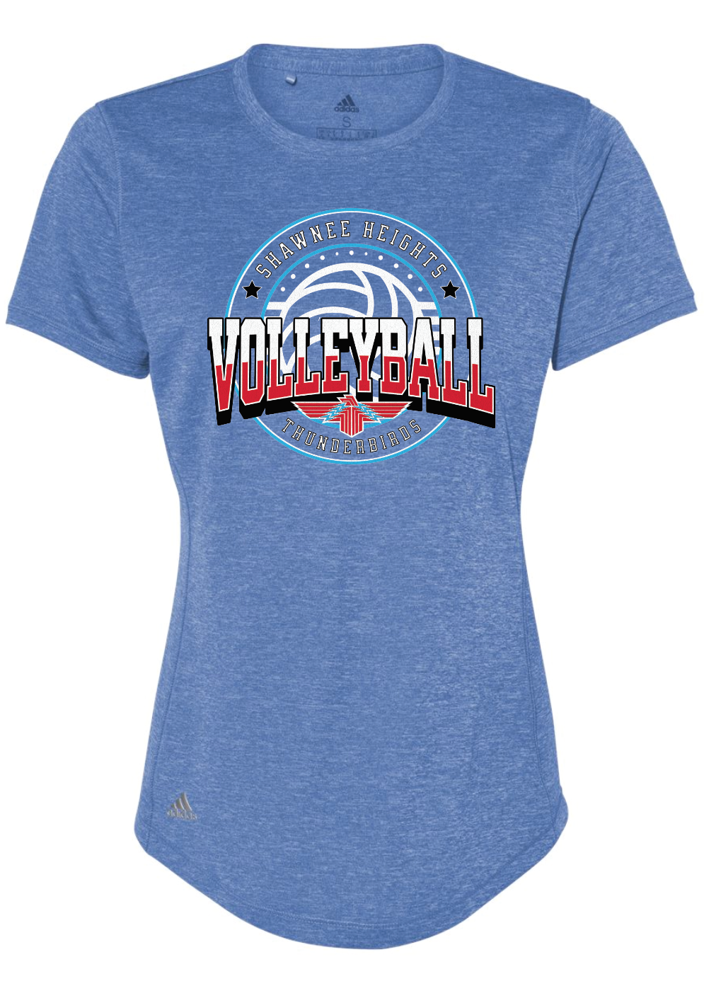 Shawnee Heights Volleyball Adidas Womens Sports T-shirt