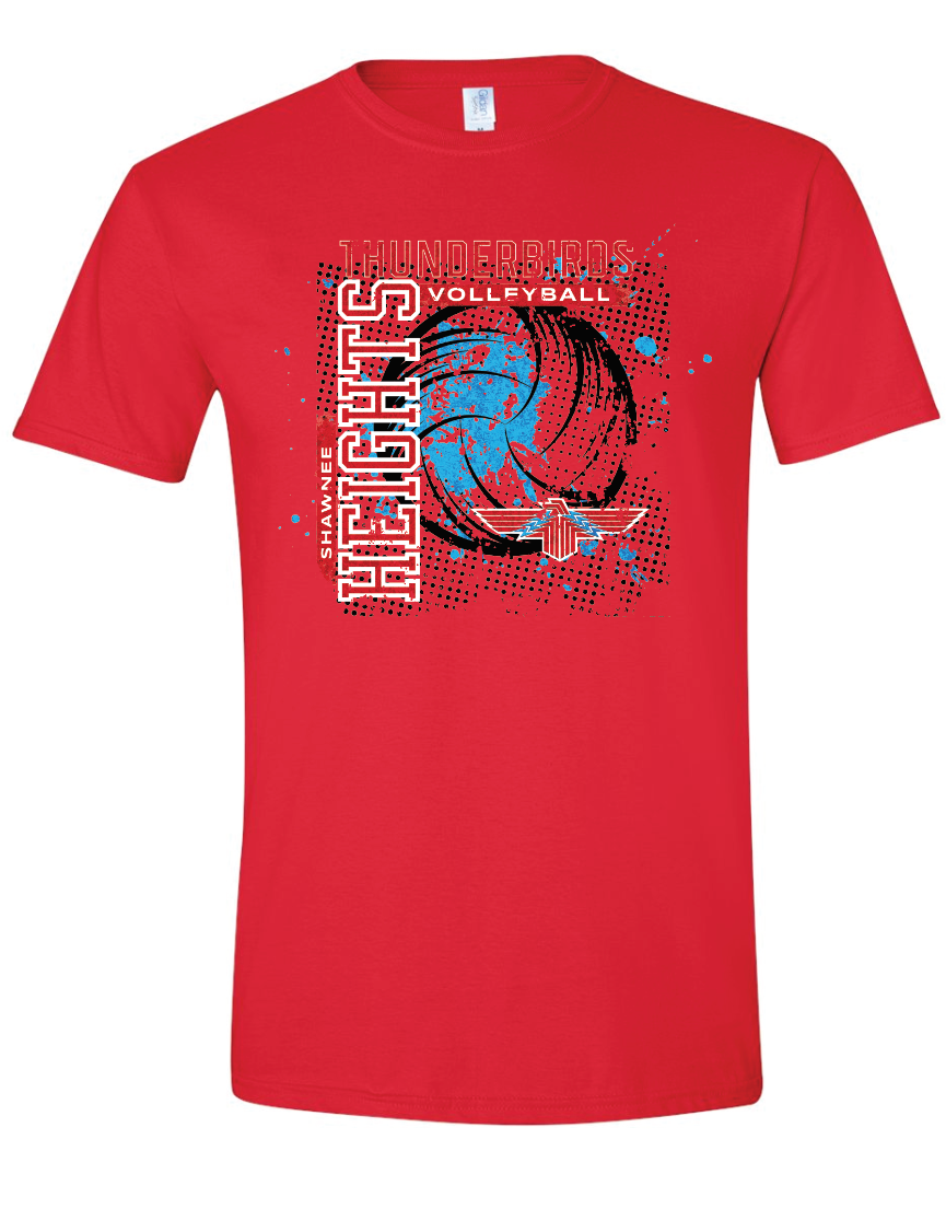 Thunderbirds Volleyball Gildan Softstyle T-Shirt