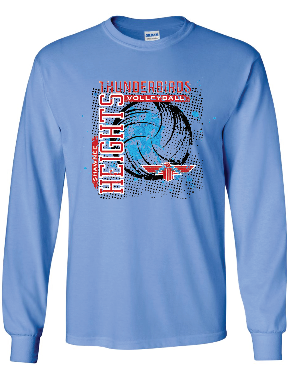 Thunderbirds Volleyball Gildan Ultra Cotton Long Sleeve T-Shirt