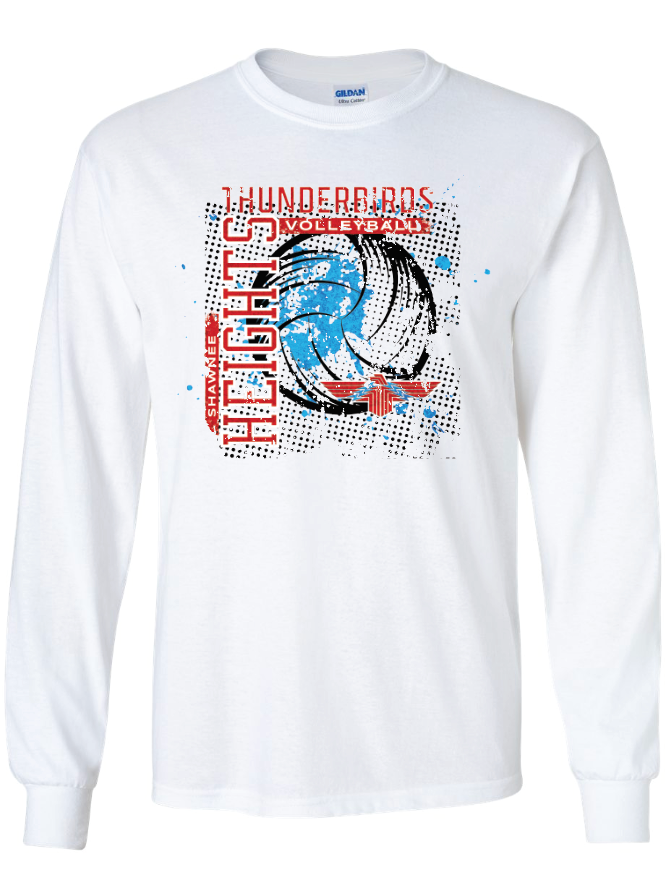 Thunderbirds Volleyball Gildan Ultra Cotton Long Sleeve T-Shirt