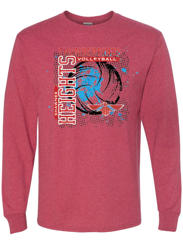 Thunderbirds Volleyball Gildan Ultra Cotton Long Sleeve T-Shirt