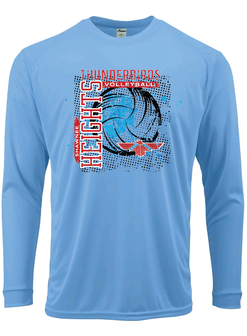 Thunderbirds Volleyball Paragon Performance Long Sleeve T-shirt
