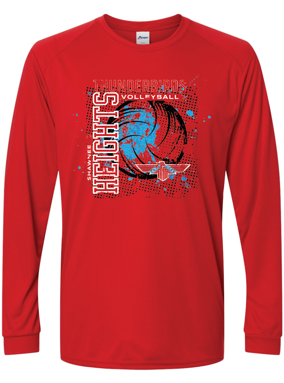 Thunderbirds Volleyball Paragon Performance Long Sleeve T-shirt