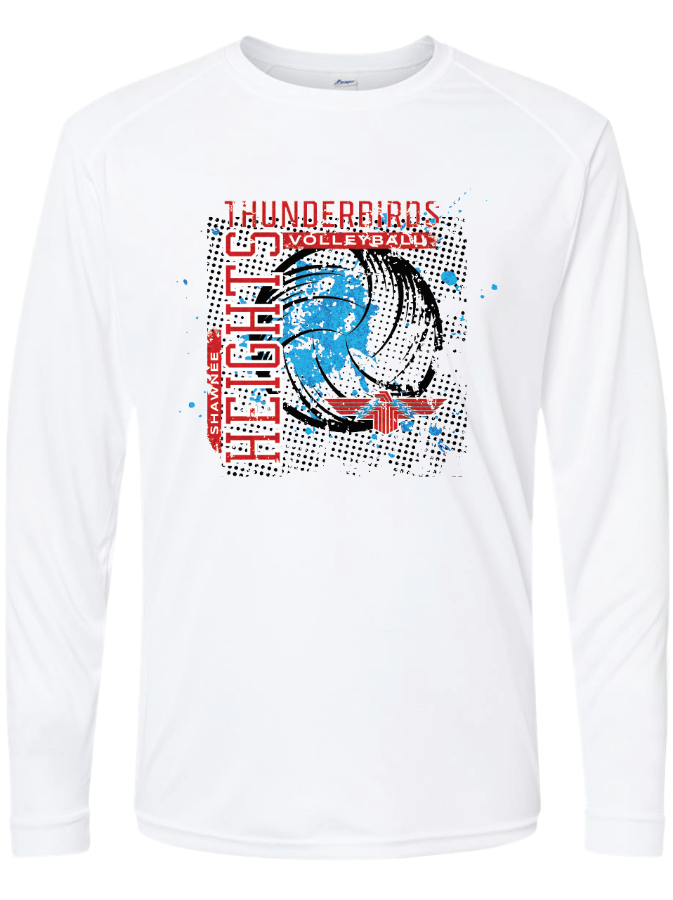Thunderbirds Volleyball Paragon Performance Long Sleeve T-shirt