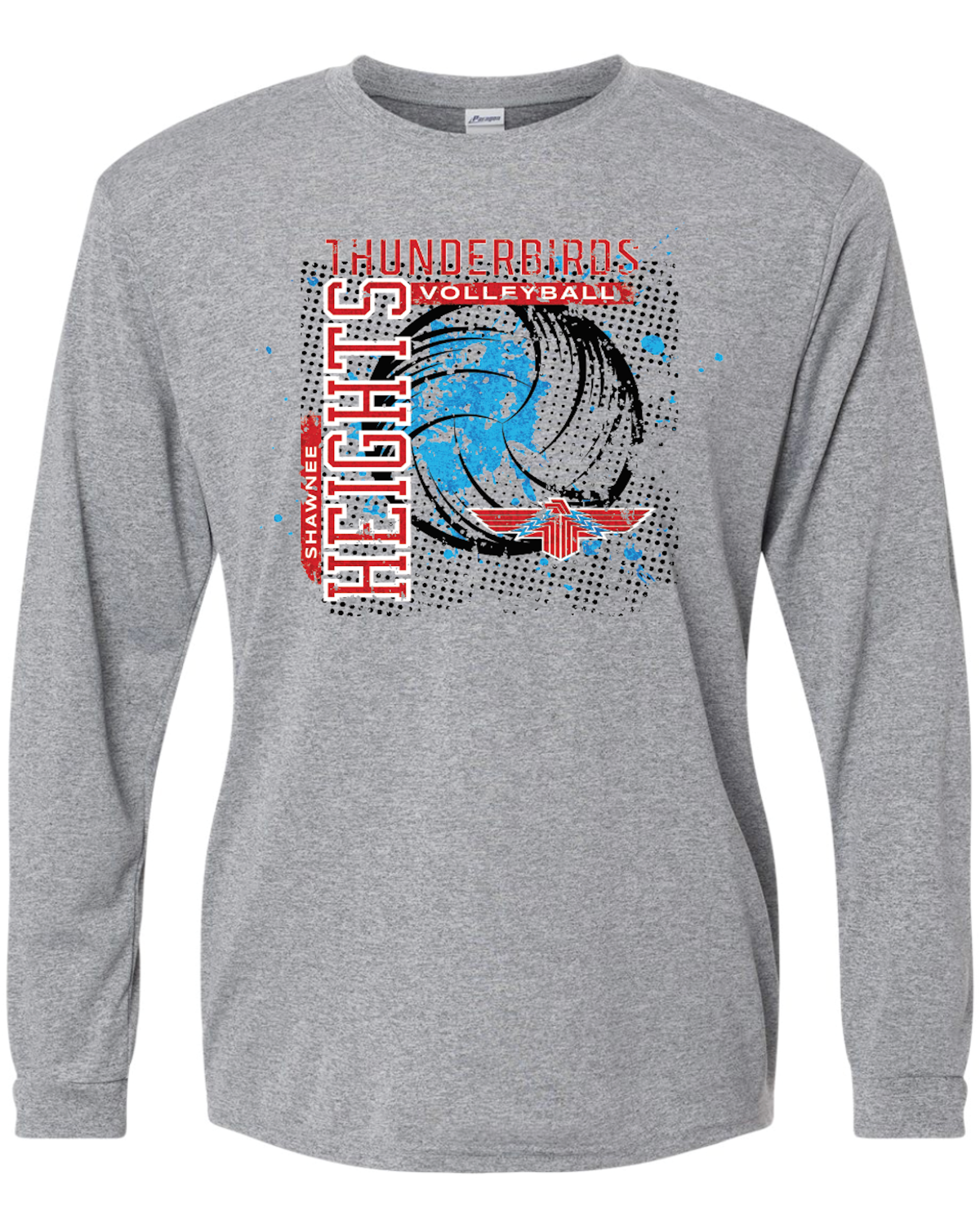 Thunderbirds Volleyball Paragon Performance Long Sleeve T-shirt