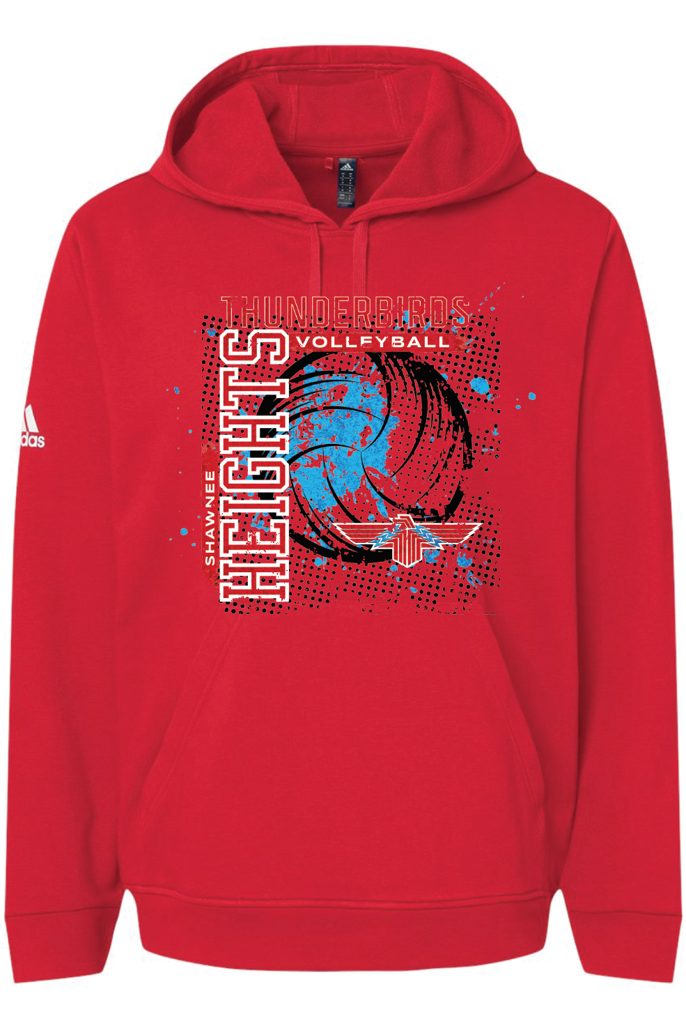 Thunderbirds Volleyball Adidas Fleece Hooded Sweatshirt