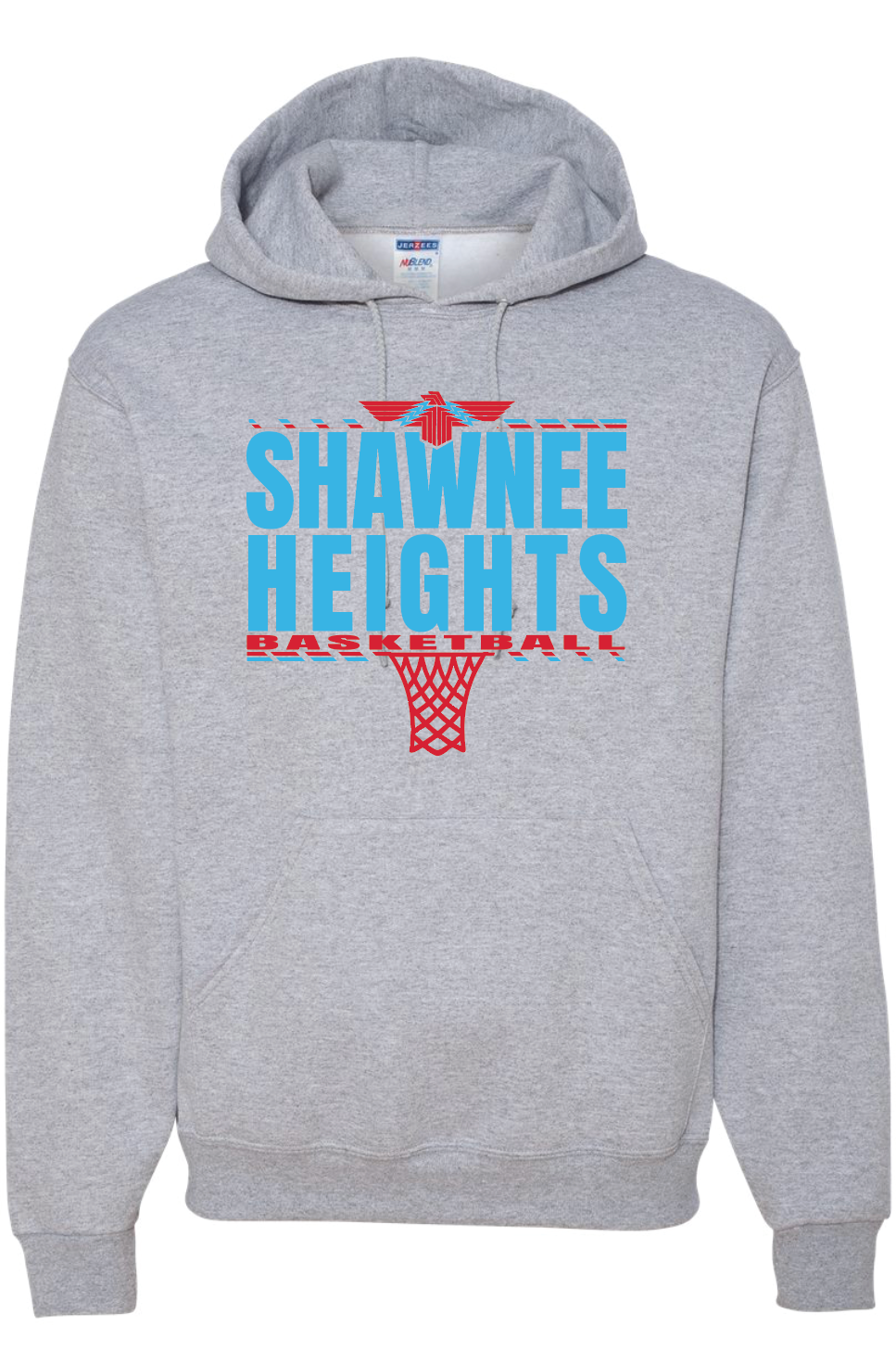 Shawnee Heights Basketball Jerzees NuBlend® Hooded Sweatshirt