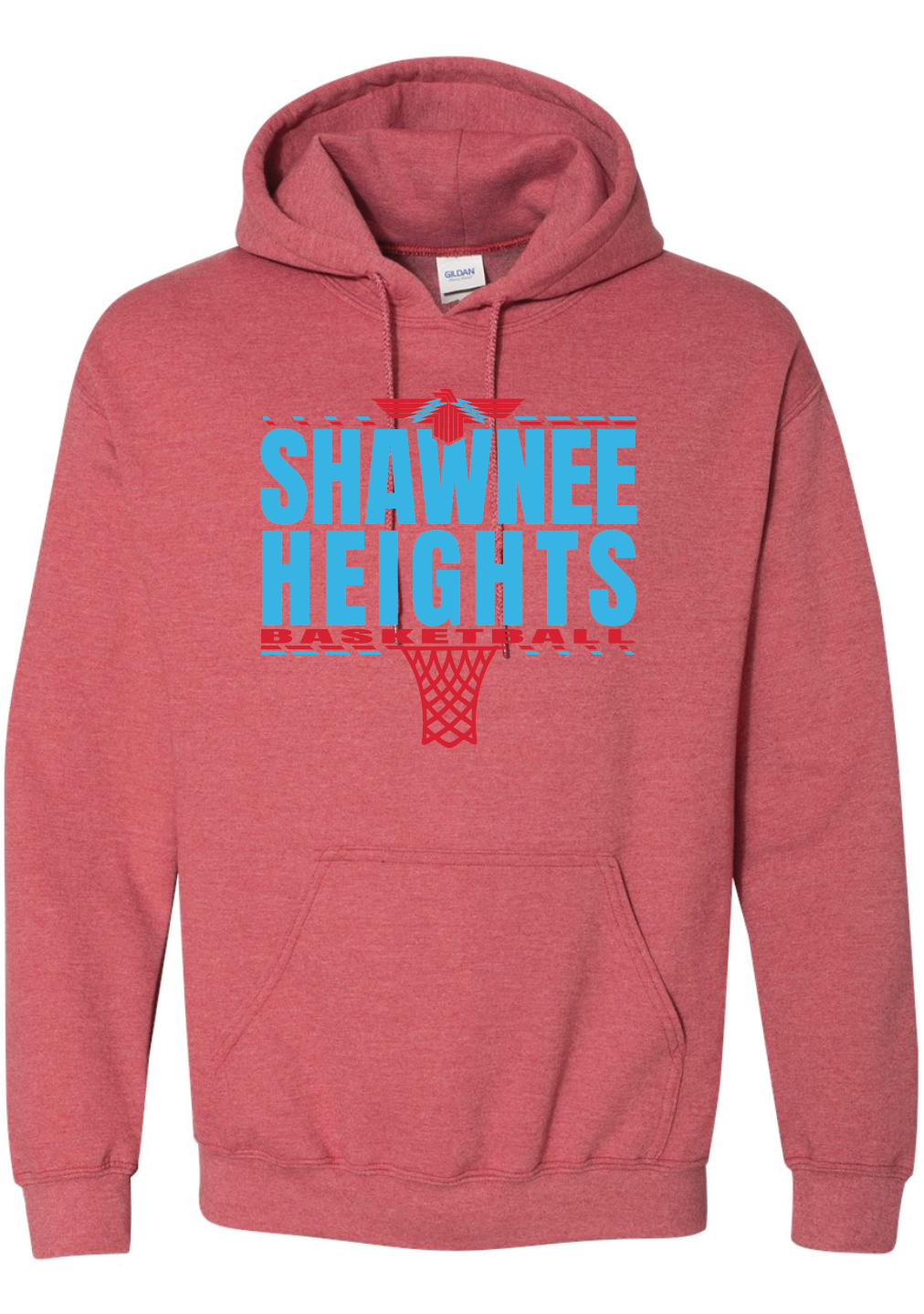 Shawnee Heights Basketball Jerzees NuBlend® Hooded Sweatshirt