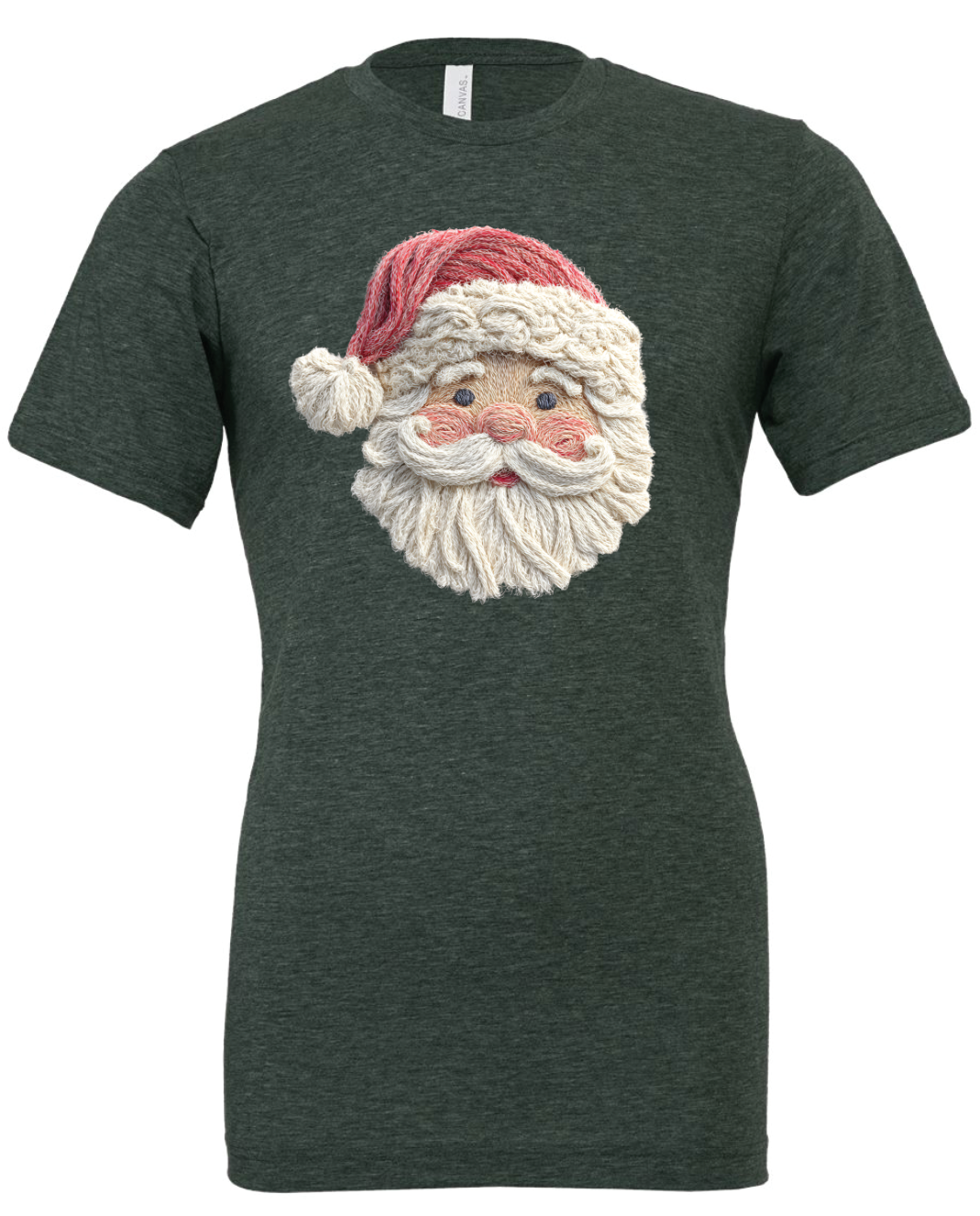 Fiber Art Santa (Faux Fabric Texture)