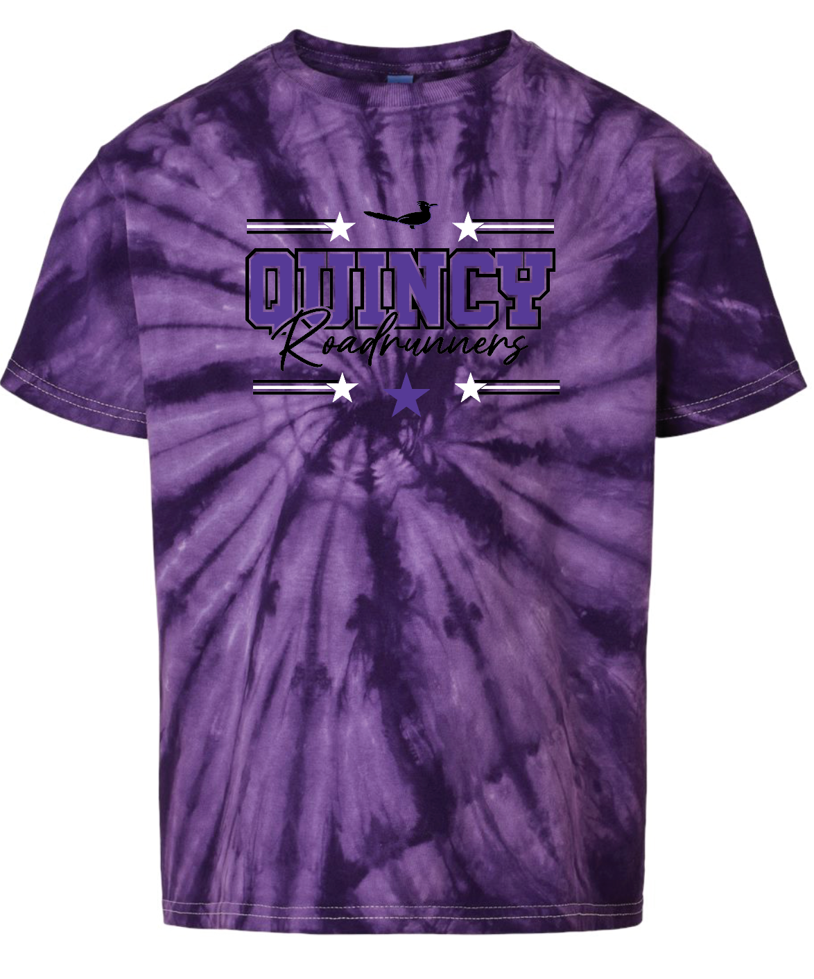 Quincy Roadrunners Star Tie Dye T-shirt