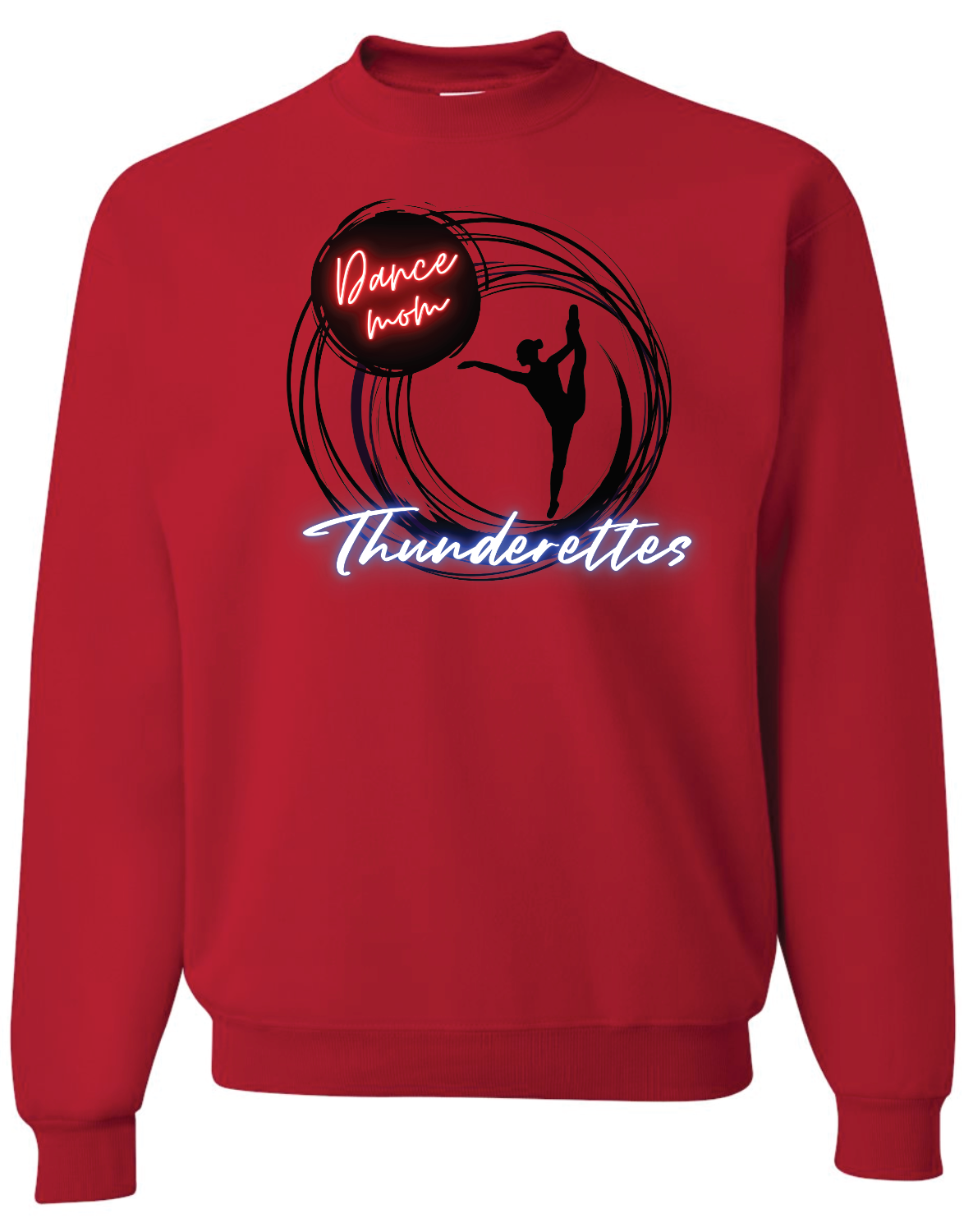 Thunderettes Dance Mom Jerzees Nublend Crew Sweatshirt