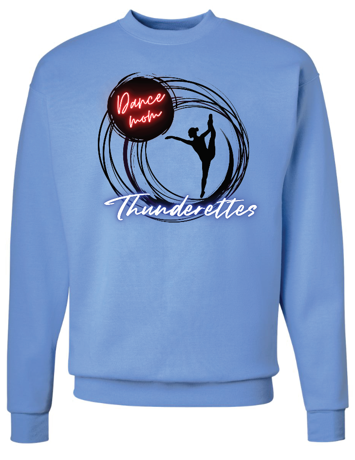 Thunderettes Dance Mom Jerzees Nublend Crew Sweatshirt