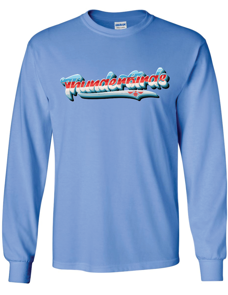 Retro Thunderbirds Gildan Ultra Cotton Long Sleeve T-Shirt