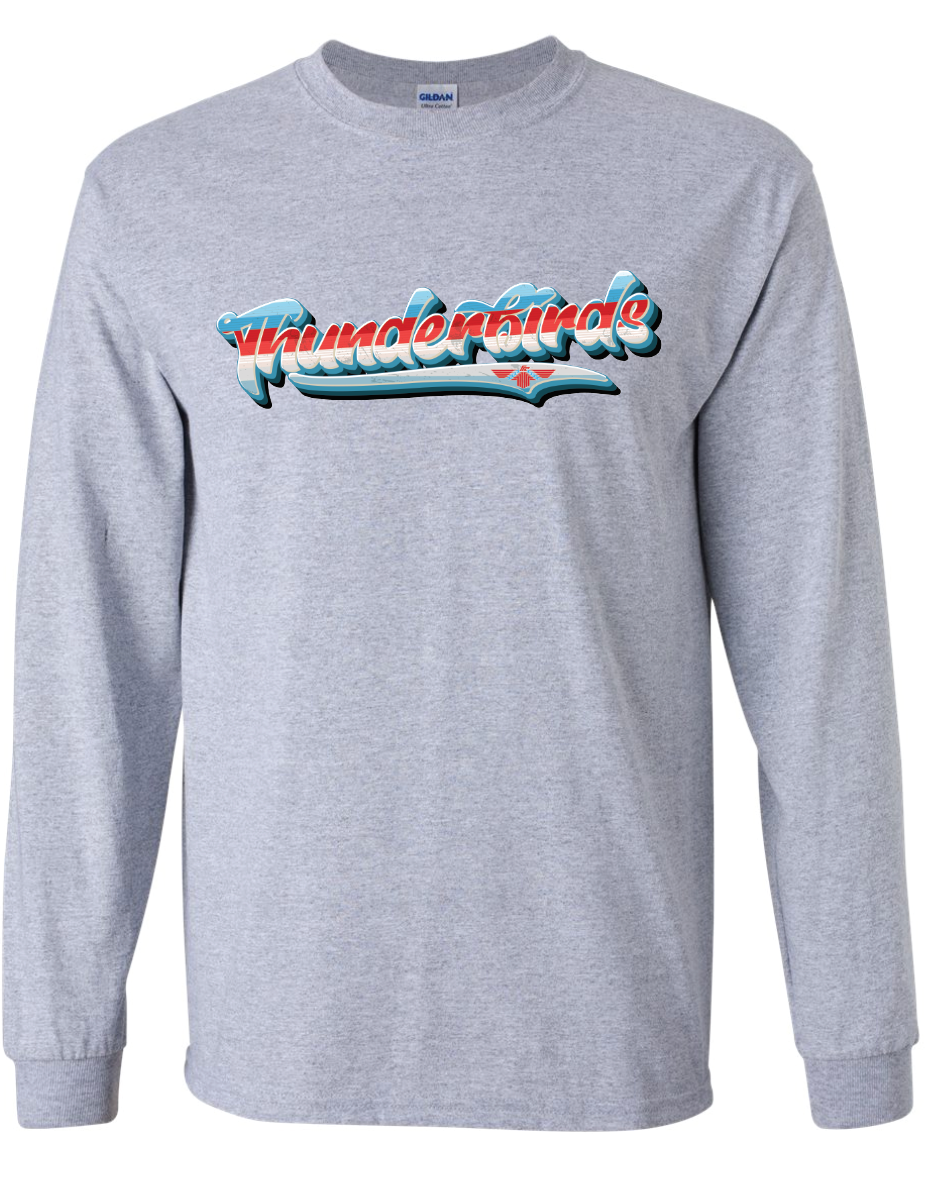 Retro Thunderbirds Gildan Ultra Cotton Long Sleeve T-Shirt
